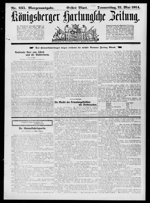 Königsberger Hartungsche Zeitung vom 21.05.1914