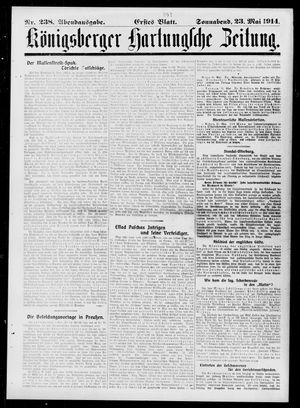 Königsberger Hartungsche Zeitung vom 23.05.1914