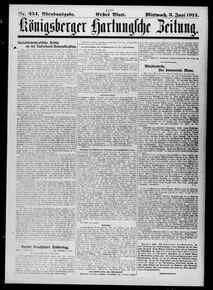 Königsberger Hartungsche Zeitung vom 03.06.1914