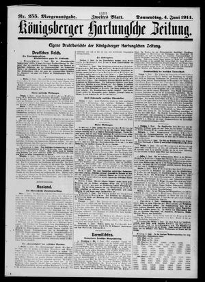 Königsberger Hartungsche Zeitung vom 04.06.1914