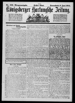 Königsberger Hartungsche Zeitung vom 06.06.1914
