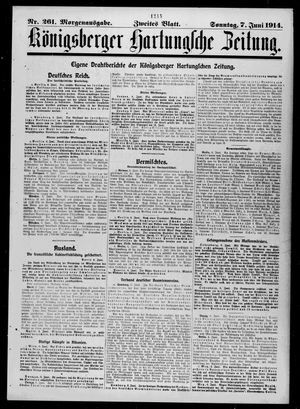 Königsberger Hartungsche Zeitung vom 07.06.1914