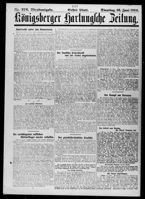 Königsberger Hartungsche Zeitung on Jun 16, 1914