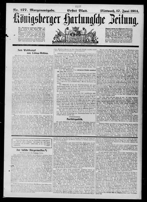 Königsberger Hartungsche Zeitung vom 17.06.1914