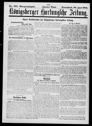 Königsberger Hartungsche Zeitung vom 20.06.1914