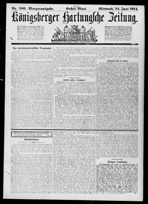 Königsberger Hartungsche Zeitung vom 24.06.1914