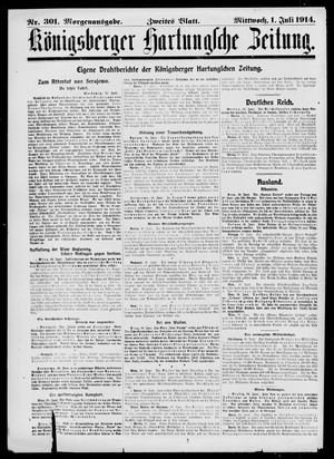 Königsberger Hartungsche Zeitung vom 01.07.1914