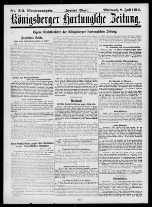 Königsberger Hartungsche Zeitung vom 08.07.1914