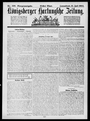 Königsberger Hartungsche Zeitung vom 11.07.1914