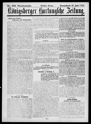 Königsberger Hartungsche Zeitung on Jul 11, 1914