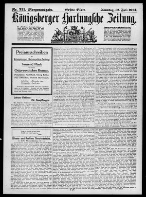 Königsberger Hartungsche Zeitung vom 12.07.1914