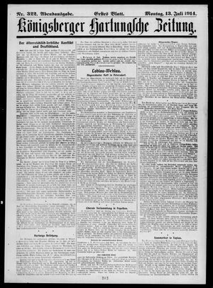 Königsberger Hartungsche Zeitung on Jul 13, 1914