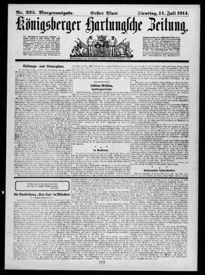 Königsberger Hartungsche Zeitung on Jul 14, 1914