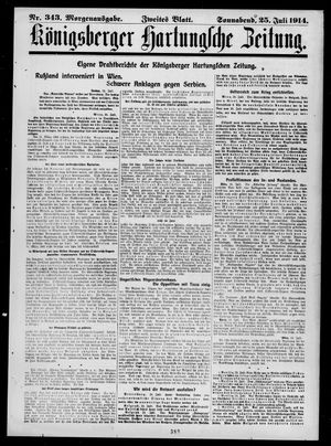 Königsberger Hartungsche Zeitung vom 25.07.1914
