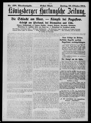 Königsberger Hartungsche Zeitung on Oct 23, 1914