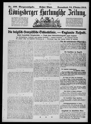 Königsberger Hartungsche Zeitung vom 24.10.1914