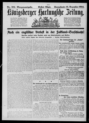 Königsberger Hartungsche Zeitung vom 12.12.1914