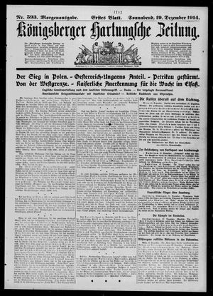 Königsberger Hartungsche Zeitung vom 19.12.1914