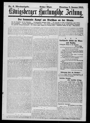 Königsberger Hartungsche Zeitung vom 05.01.1915