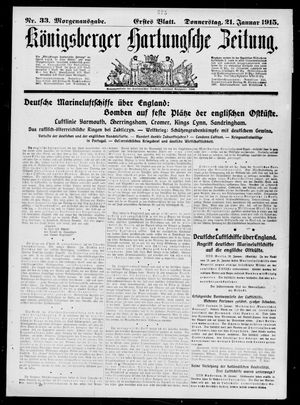 Königsberger Hartungsche Zeitung vom 21.01.1915