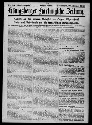 Königsberger Hartungsche Zeitung vom 23.01.1915