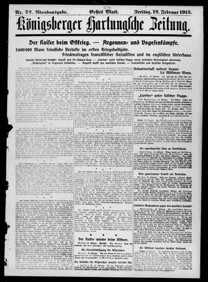 Königsberger Hartungsche Zeitung vom 12.02.1915