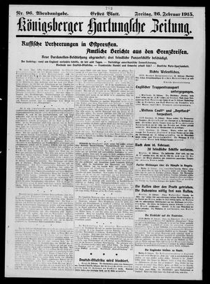 Königsberger Hartungsche Zeitung on Feb 26, 1915
