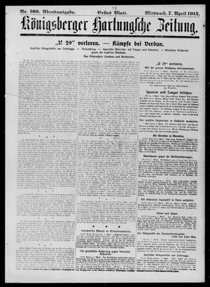 Königsberger Hartungsche Zeitung on Apr 7, 1915