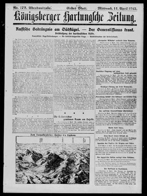 Königsberger Hartungsche Zeitung vom 14.04.1915