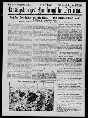 Königsberger Hartungsche Zeitung on Apr 14, 1915
