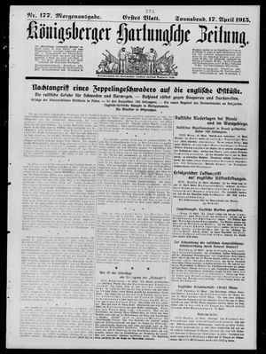 Königsberger Hartungsche Zeitung on Apr 17, 1915