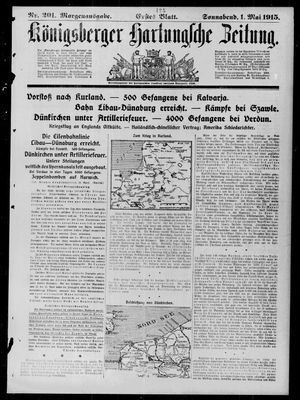 Königsberger Hartungsche Zeitung vom 01.05.1915