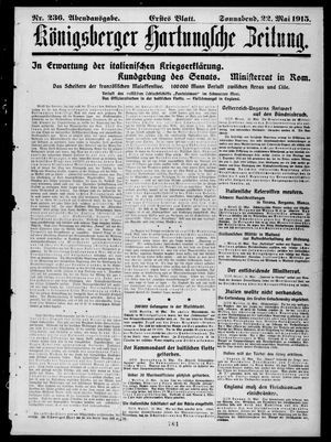 Königsberger Hartungsche Zeitung on May 22, 1915