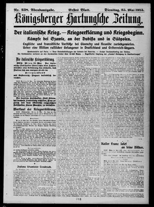 Königsberger Hartungsche Zeitung on May 25, 1915