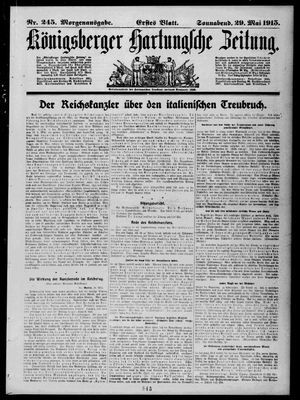 Königsberger Hartungsche Zeitung vom 29.05.1915