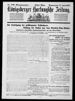 Königsberger Hartungsche Zeitung on Jun 24, 1915