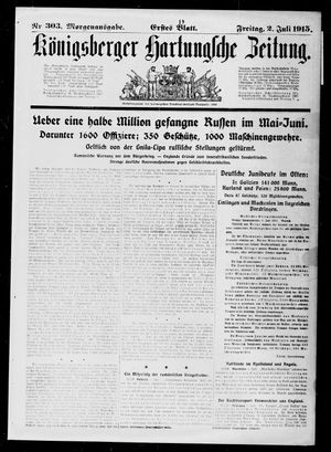 Königsberger Hartungsche Zeitung vom 02.07.1915