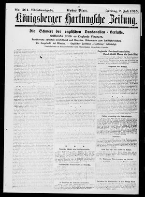 Königsberger Hartungsche Zeitung vom 02.07.1915