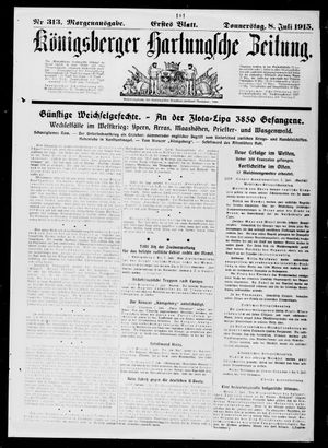 Königsberger Hartungsche Zeitung vom 08.07.1915
