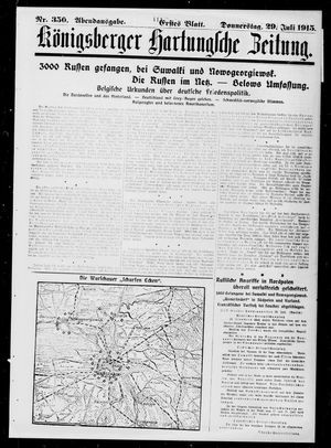 Königsberger Hartungsche Zeitung vom 29.07.1915