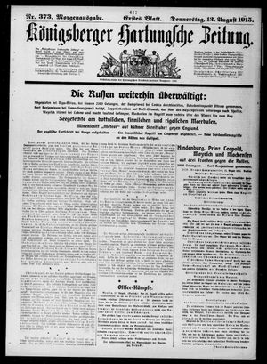 Königsberger Hartungsche Zeitung on Aug 12, 1915