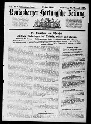 Königsberger Hartungsche Zeitung on Aug 24, 1915