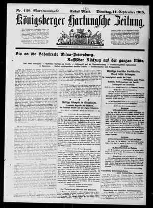 Königsberger Hartungsche Zeitung vom 14.09.1915