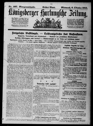 Königsberger Hartungsche Zeitung vom 06.10.1915