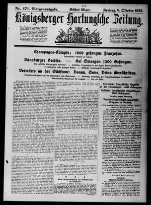 Königsberger Hartungsche Zeitung vom 08.10.1915