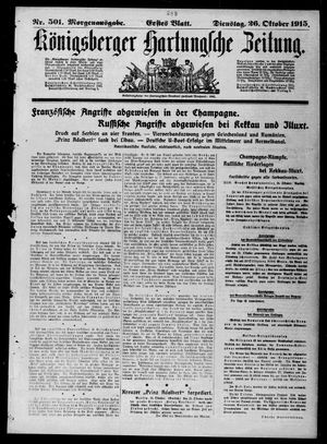 Königsberger Hartungsche Zeitung vom 26.10.1915