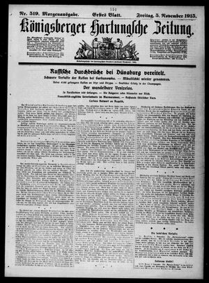 Königsberger Hartungsche Zeitung vom 05.11.1915