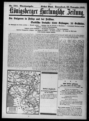 Königsberger Hartungsche Zeitung vom 20.11.1915