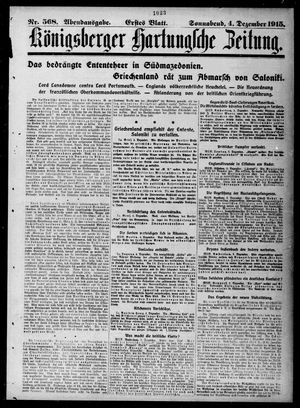 Königsberger Hartungsche Zeitung vom 04.12.1915