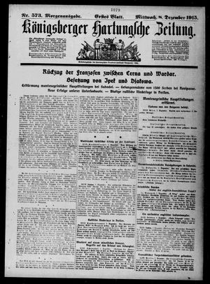 Königsberger Hartungsche Zeitung vom 08.12.1915